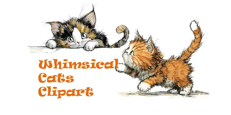 奇幻想象猫咪插画素材T恤设计