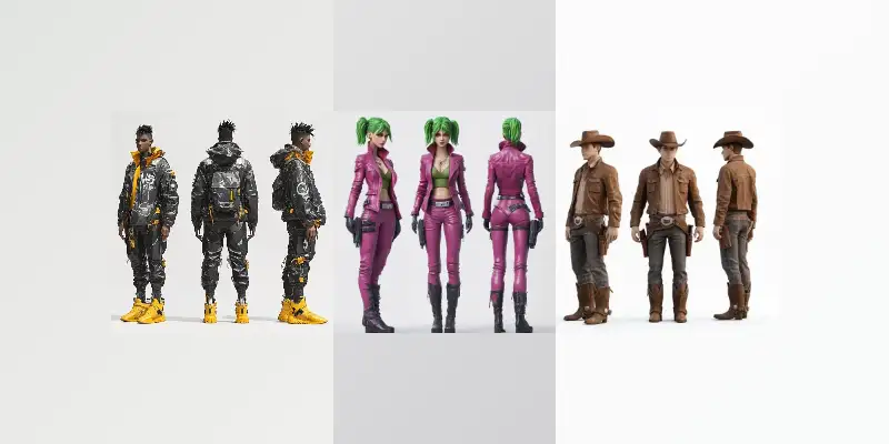 游戏开发3D角色设定表