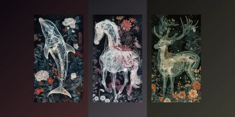 空灵动物解剖奇幻艺术