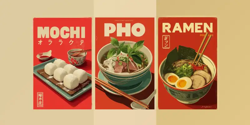 复古美食海报