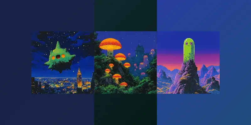 发光奇幻艺术插画