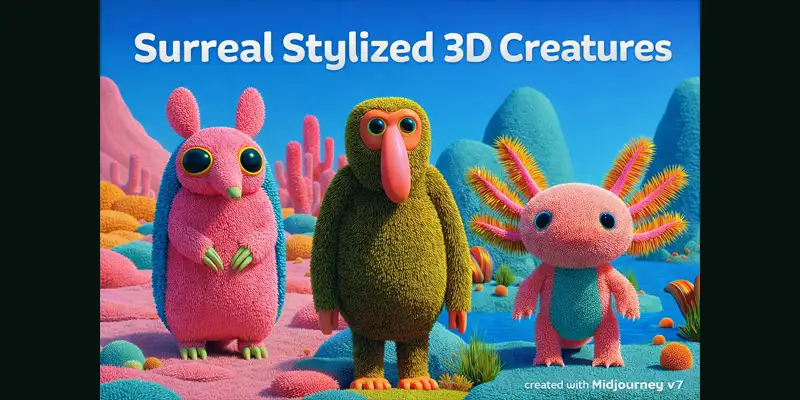 超现实风格化3D生物