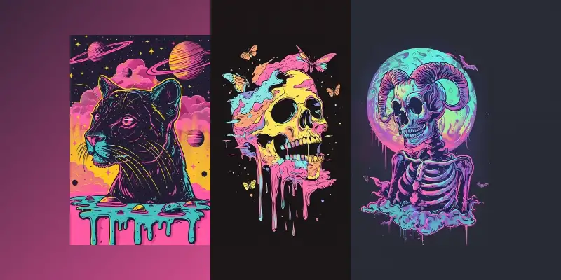 迷幻迷幻T恤设计