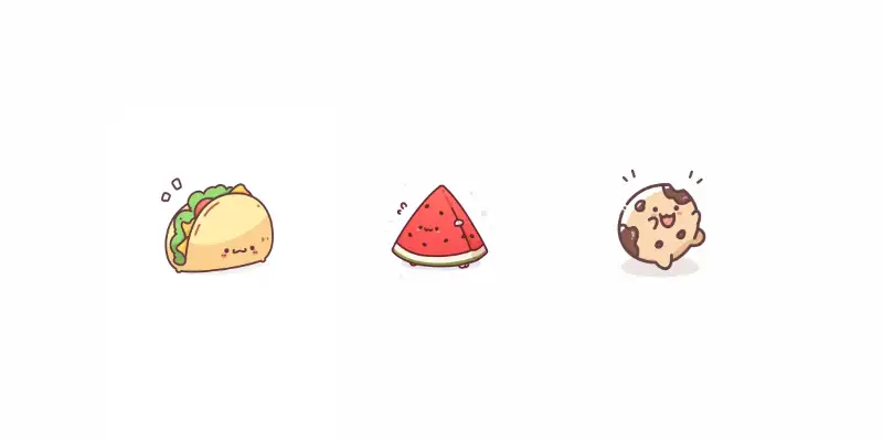 萌趣Kawaii可爱美食图标