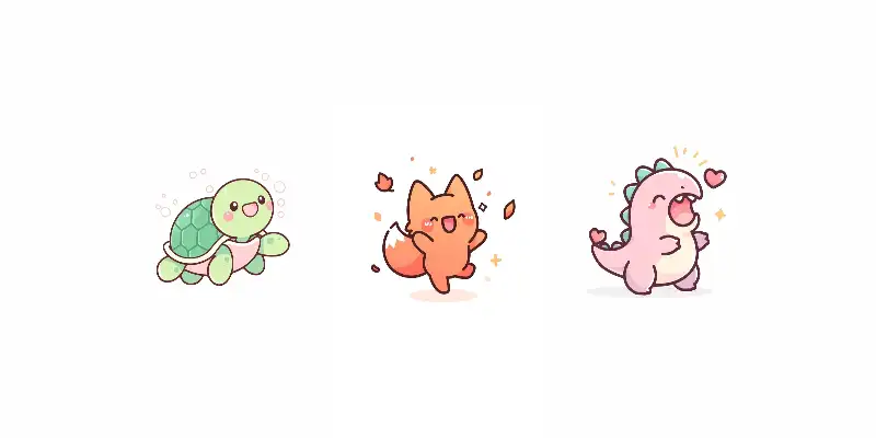 萌趣Kawaii可爱生物图标