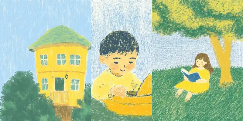 奇幻想象故事书插画
