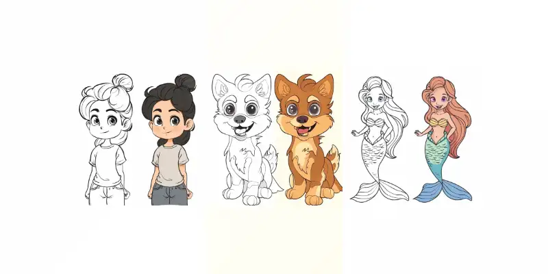 教程式彩色儿童
