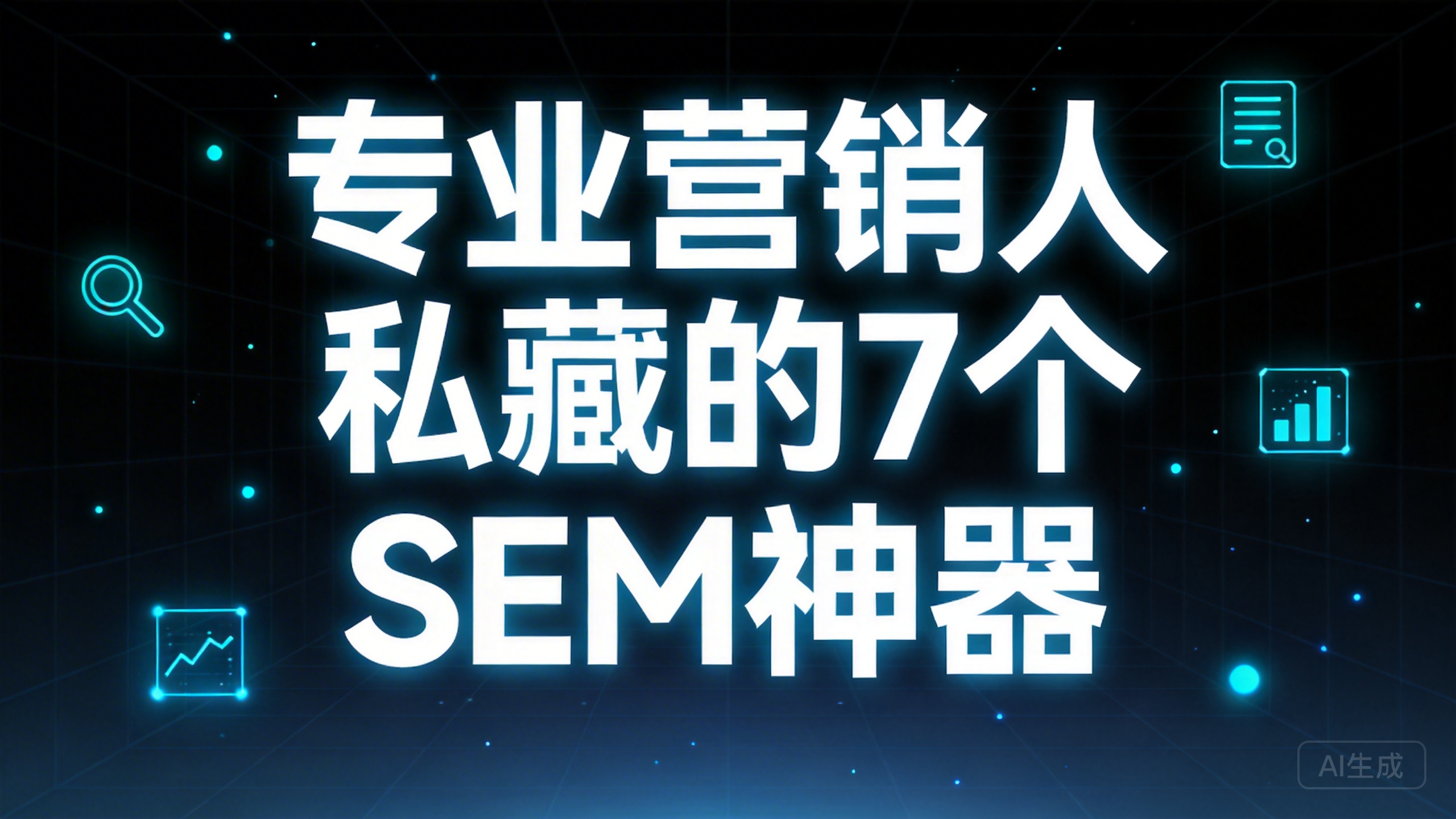 Professional marketers private collection of 7 SEM artifacts, the general public I do not tell him