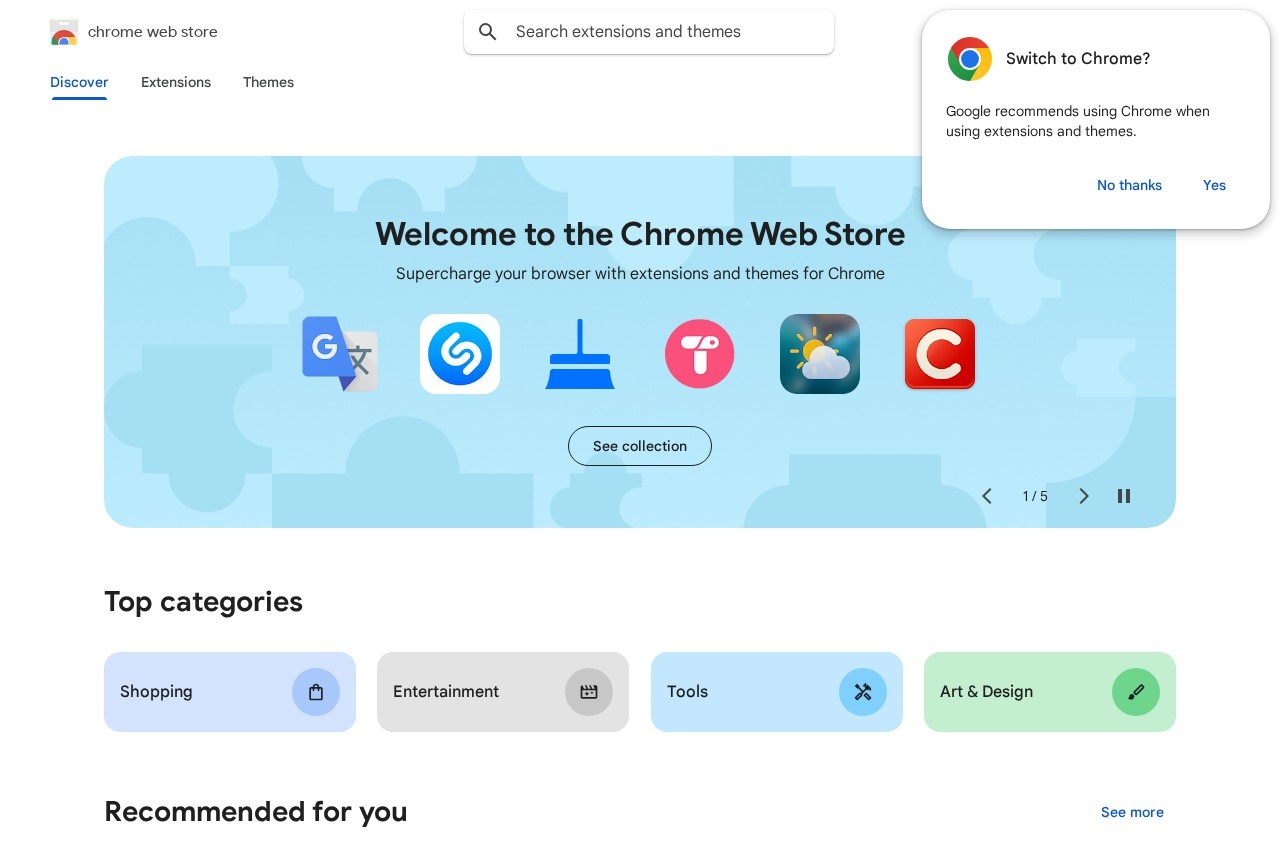 Check My Links plugin interface in the Chrome Online App Store